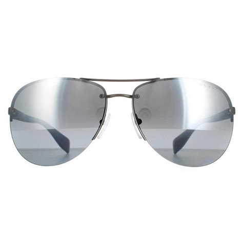 Prada Men's PS56MS 1BO1A1 Sport Sunglasses, Gunmetal / 